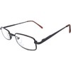 Incredible Bargains The Winston, Metal Rectangle Reading Glasses, Unisex Half
