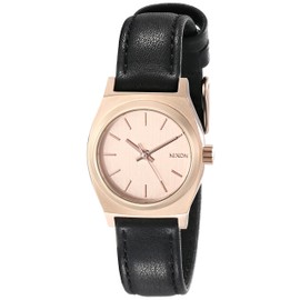 Nixon Women's A5091932 Small Time Teller Leather Watch