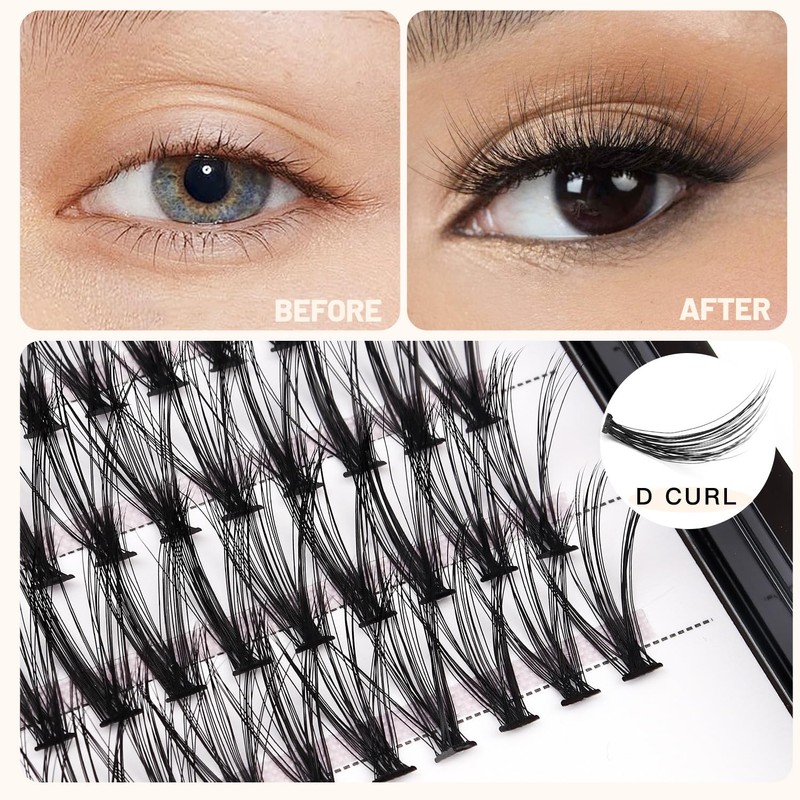 Bodermincer 200pcs/Pack C Curl 20 Root Thickness 0.07mm Professional Makeup