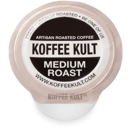 Koffee Kult Medium Roast Coffee Single Serve coffee cups in pods for Keurig brewers- 12 count