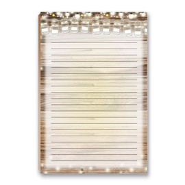 Rustic To Do List Notepad with Magnet - 8.5" x 5.5" - Grocery, Shopping, Daily Tasks List - Rustic Barnwood Notepad(Barnwood)