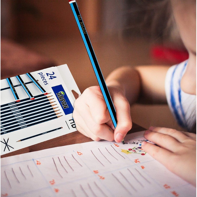 ARPAN Durable, Snap-Resistant & Long Lasting HB School Pencils for