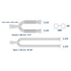 EASYDRAIN Double Kitchen Sink P-Trap | Expandable & Flexible 1-½"