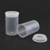 LUORNG 12 Pieces Plastic Transparent Film Canisters with Lids, Empty