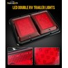 Partsam 2X Double RV Trailer Camper Tail Lights 24-2835 LED