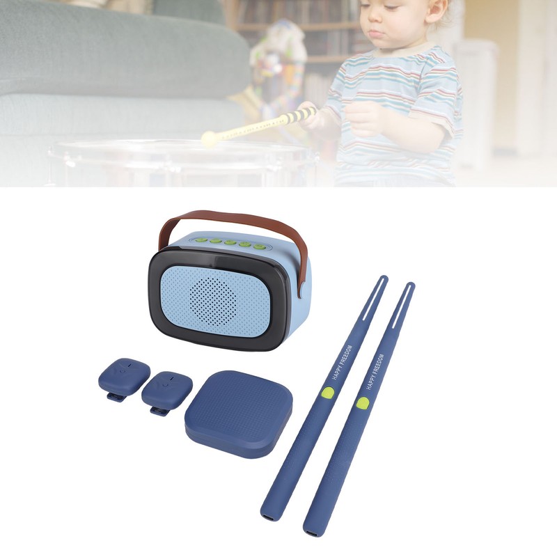 Electric Air Drum Set 3D Motion Sensing Portable Professional Virtual