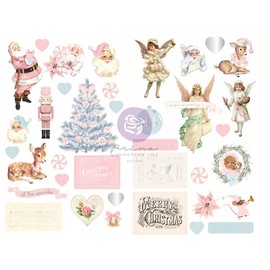 Frank Garcia Christmas Sparkle Chipboard Stickers 37/Pkg-Shapes W/Foil Accents -997755