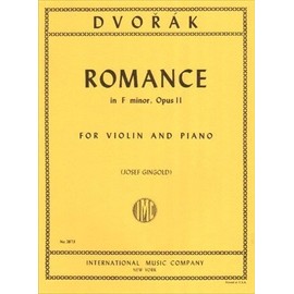 Dvorak, Antonin - Romance in f minor, Op. 11 - Violin and Piano - by Josef Gingold - International