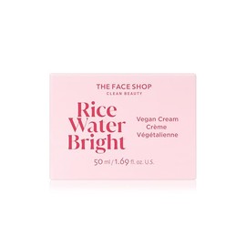 The Face Shop Rice Water Bright - Crema Facial Vegana Coreana de Agua de Arroz | Hidratante Iluminadora y Uniforme | K-Beauty para Efecto Piel de Vidr