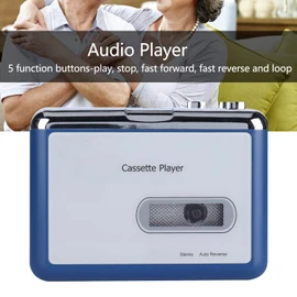 Portable Cassette Player Recorder with Bluetooth Transmitter,Bluetooth Cassette Player,Auto Reverse Tape Player,Bluetooth Cassette Player with Headphone Speaker