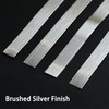 Gaahing Brushed Metal Trim, Peel and Stick Stainless Steel Wall