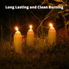 NOMFIX 15-Hour Natural Beeswax Candles Compatible with Candle Lanterns - Smokeless Clean Long Lasting Burning for Outdoor, Camping, Emergency, Survival Emergency Preparedness- 20Pack