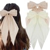 JOYRUBY 2PCS Hair Bows for Women, Big Hair Bows White