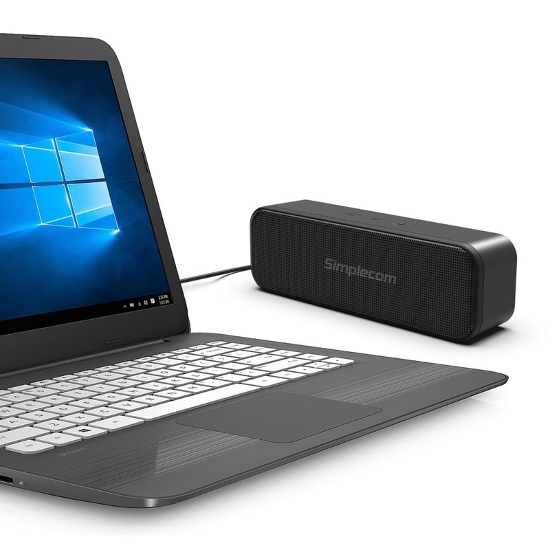 Simplecom UM228 Portable USB Stereo Soundbar Speaker Plug and Play