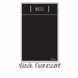 Dry Erase Magnet Notes Black Fluorescent