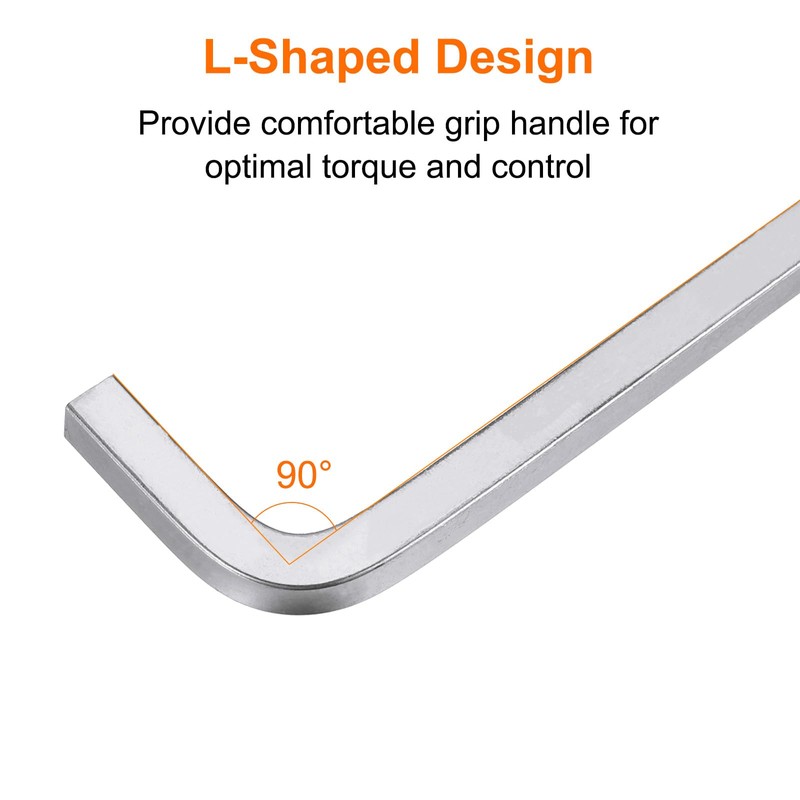 sourcing map 2pcs L-Shaped Square Head Wrench 7mm Carbon Steel