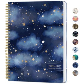 Monthly Planner 2025-2027, 2 Year Monthly Planner Calendar 2025-2027, July 2025 - June 2027, 7" x 10", 25-27 Monthly Calendar Planner, Perfect for School Office Home Planning -Starry Night