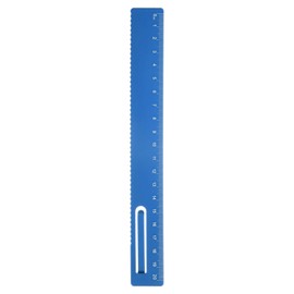 sourcing map Straight Ruler 20cm Metric Metal Aluminum Alloy Measuring Bookmark Clip Rulers Scale Tool for Measure Study Reading Classroom Office, Blue