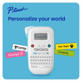Brother Brother P-touch PT-N10 Personal Handheld Label Maker Machine with Btag Tape, Portable Label Printer, Easy to Use, Multiple Font Styles, User-Friendly Templates for Organizing, Storage, Office and Home
