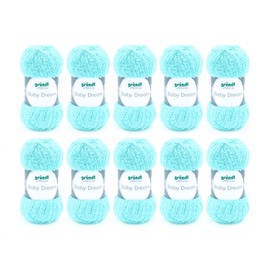 Gründl Baby Dream Wool Cuddly Knitting and Crochet Yarn 100% Polyester 50 g / 136 m Needle Size 5-6 10 x 50 g Mint