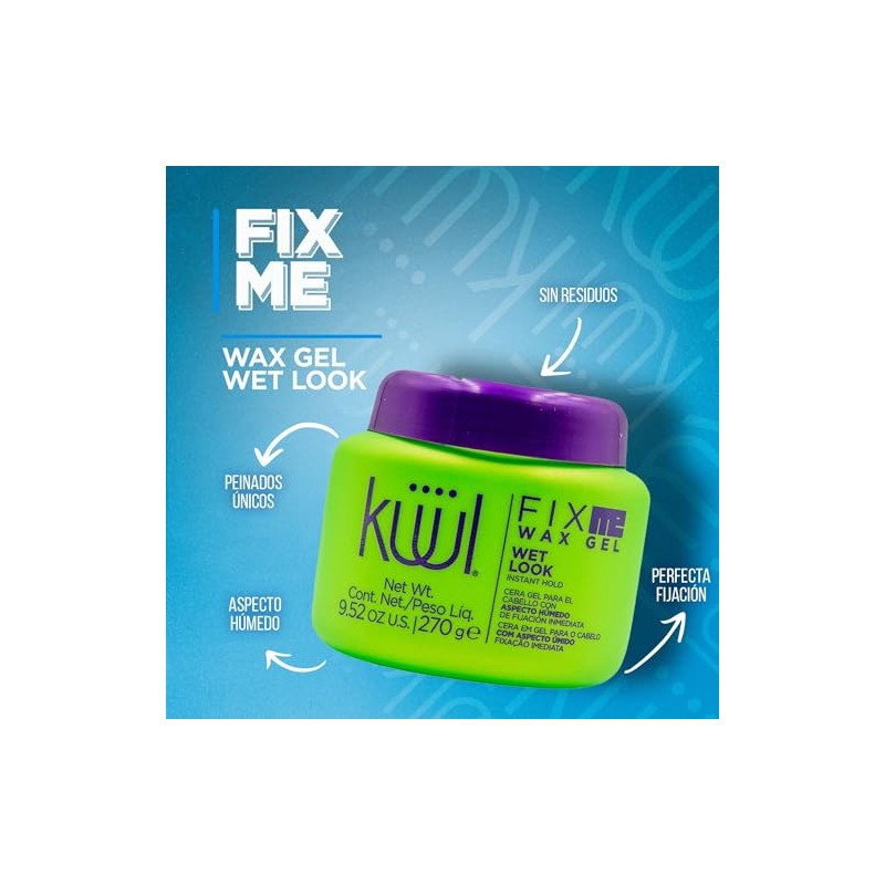 KÜÜL Fix Me Wax Gel Wet Look Cera Fijación Inmediata
