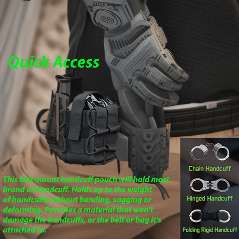 Double Handcuff Pouch ASP Handcuff Case for Vest Molle Handcuff