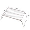 CAMPMAX Campfire Grill 304 Stainless Steel Grate, Folding Camping Grill