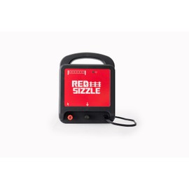 Electric Fence Charger for Large Pastures | Red Sizzle 74M | Powerful Plug in Electric Fence Energizer | 7.5 Joule | Strong Electric Fence for Livestock or Keep Out Bear, Deer, and More