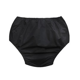 ER Direct Ladies/Women's Incontinence WATERPROOF Nylon Briefs Pants Knickers Hospital (Black, S)