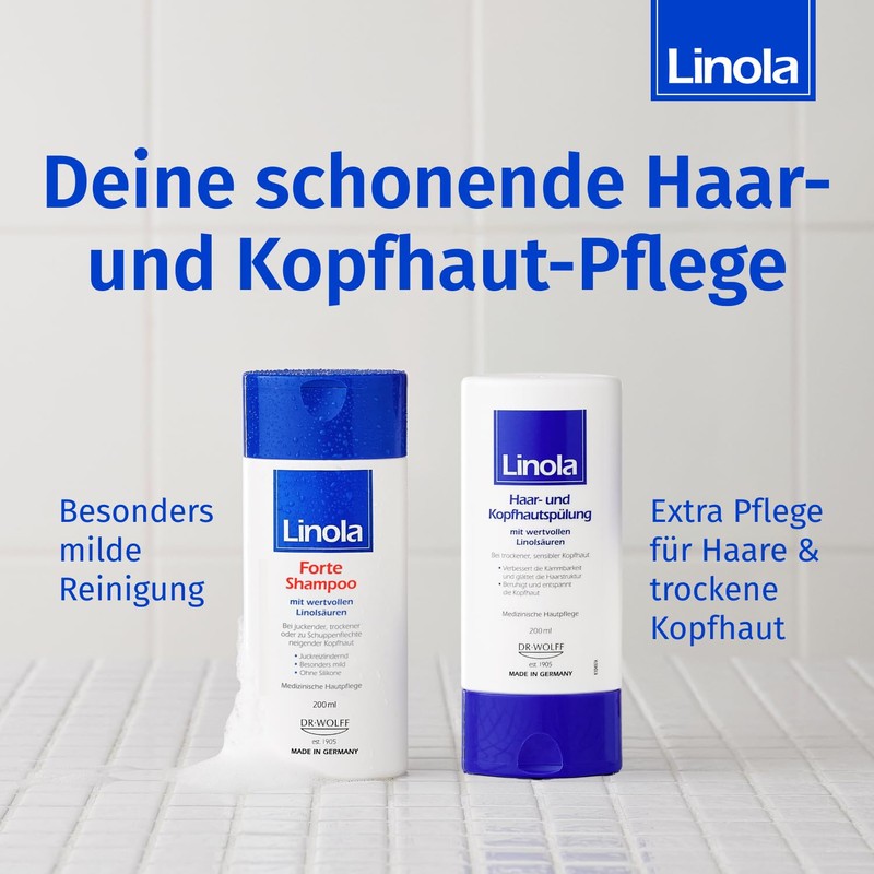 Linola Forte Shampoo & Hair and Scalp Conditioner - 2