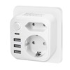 VMUTGA Double Plug for Socket, Multiple Socket Adapter with 3