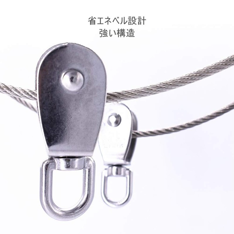 Alioay M15 Pulley, Rope Pulley, Swivel, Stainless Steel Pulley, Load