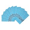 Vamqor 100% Cotton 10 Pack Fine Bandanas（Sky Blue）