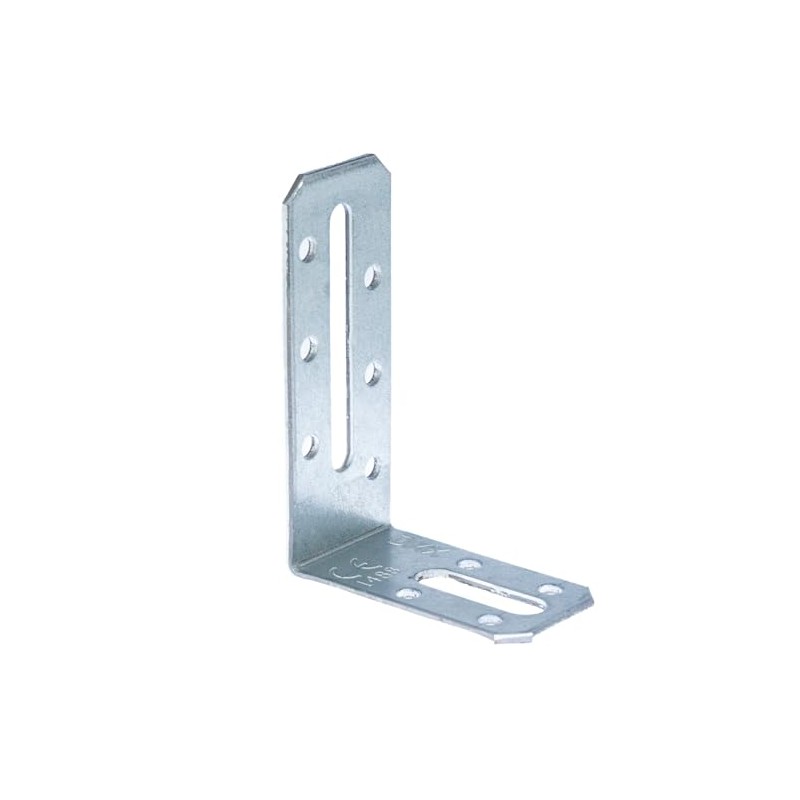 80mm x 55mm x 30mm Galvanised Steel Adjustable Angle Brackets