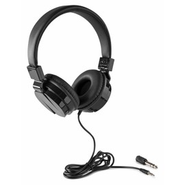 VONYX VH120 DJ Headphones - DJ Headphones for Budding and Advanced DJs - Foldable On-Ear Earcups - Black
