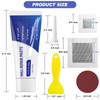 SEISSO Drywall Repair Kit, Wall Mending Agent*3(100g), Wall Patch*4, Scraper