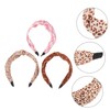 Healvian 3pcs Knotted Fabric Headbands for Women Stylish Wide Hair