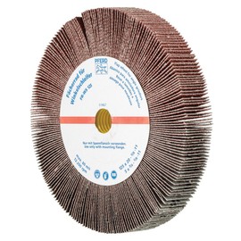 PFERD 45764 Non-Woven Abrasive Flap Wheel for Angle Grinders, Aluminum Oxide, 5" Diameter, 5/8-11 Thread, 3/4" Face Width, 80 Grit, 12200 RPM