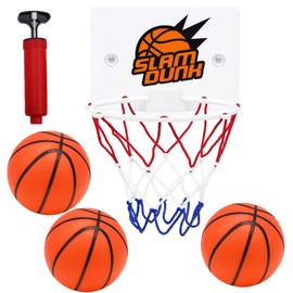 JazRvr Mini Basketball Hoop, 6-Piece Set with Suction Cup, Indoor Toy for Children, Ideal for Room and Office, Hand-Eye Coordination Training