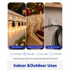 Hooks for Outdoor String Lights Clips, Clear Adhesive Strips, 50pcs