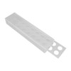 Clear Acrylic Flower Vase Multi Holes Elegant Decorative Long Rectangle