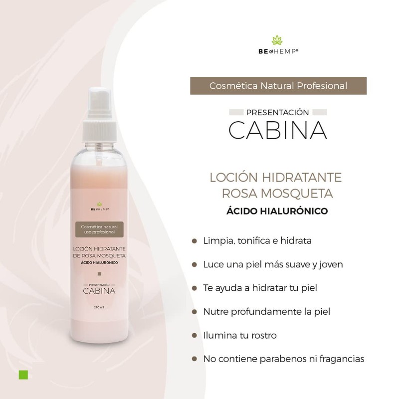 Loción facial hidratante rosa mosqueta de 250 ml