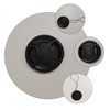 TEHAUX 4 Pcs Lens Cover Replacement Dustproof Splashproof Camera Lens