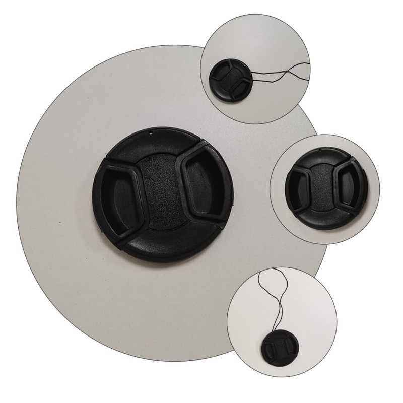 TEHAUX 4 Pcs Lens Cover Replacement Dustproof Splashproof Camera Lens