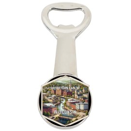 Sheboygan Falls Wisconsin Travel Destination Souvenir Magnetic Bottle Opener