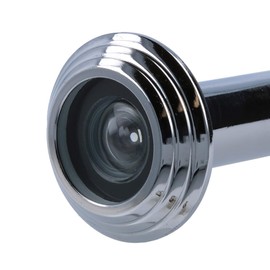 MS Beschläge Door Viewer Door Viewer Safety Fire Protection Door View Front Door Viewer for Door Thickness 55 mm - 80 mm Glass Lens Fireproof Privacy Cover Door Monitoring Diameter 14 mm (Shiny