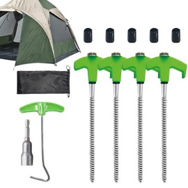 Camping Stakes for Tent | Outdoor Carbon Steel Tent Pegs,Rust-Proof Tent Accessories, Portable Tent Pegs for Awning, Tarp, Gazebo