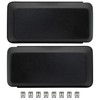 KEWISAUTO Front Bumper Guards Pads for Ford F-150, Black Bumper