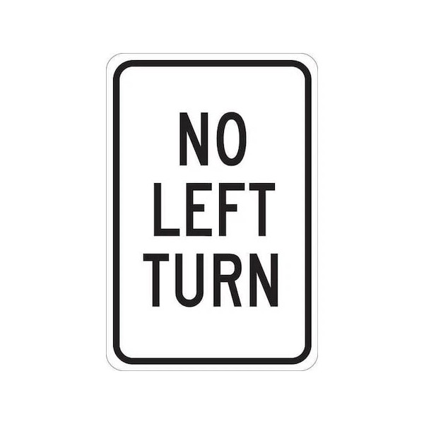 BRADY 124426 Traffic Sign, 18 in H, 12 in W,