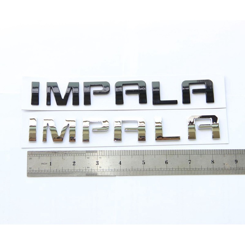 1x OEM Chrome Impala Nameplate Letters Emblem Badge Glossy 3D